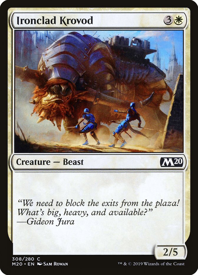 Ironclad Krovod [Core Set 2020] - Magic: The Gathering - Card Brawlers | Quebec | Canada |