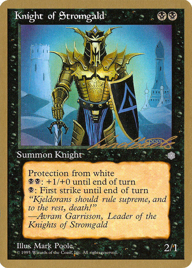 Knight of Stromgald (Leon Lindback) [Pro Tour Collector Set] - Magic: The Gathering - Card Brawlers | Quebec | Canada |