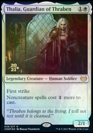 Thalia, Guardian of Thraben [Innistrad: Crimson Vow Prerelease Promos] - Magic: The Gathering - Card Brawlers | Quebec | Canada |