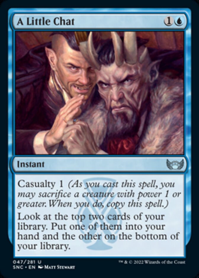 A Little Chat [Streets of New Capenna] - Magic: The Gathering - Card Brawlers | Quebec | Canada |