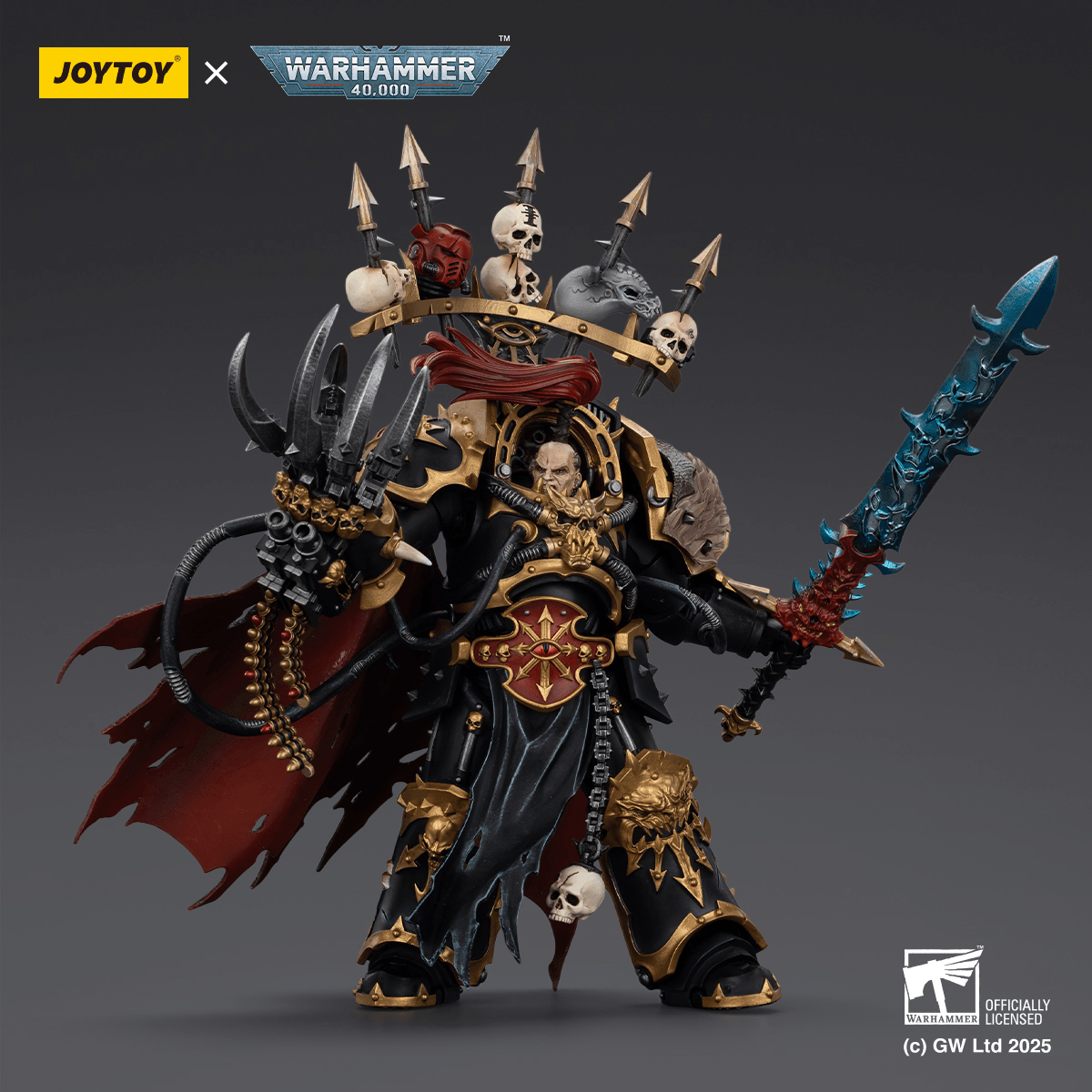 Joytoy - Warhammer 40k - Black Legion Abaddon the Despoiler with Drach'nyen and the Talon of Horus - (PREORDER) October 30, 2026