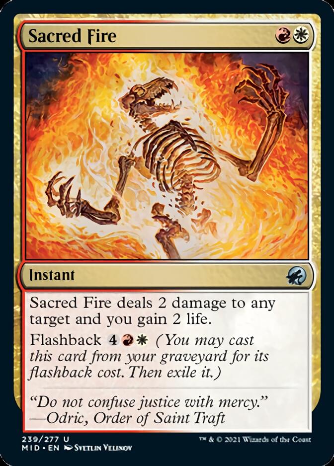 Sacred Fire [Innistrad: Midnight Hunt] - Magic: The Gathering - Card Brawlers | Quebec | Canada |