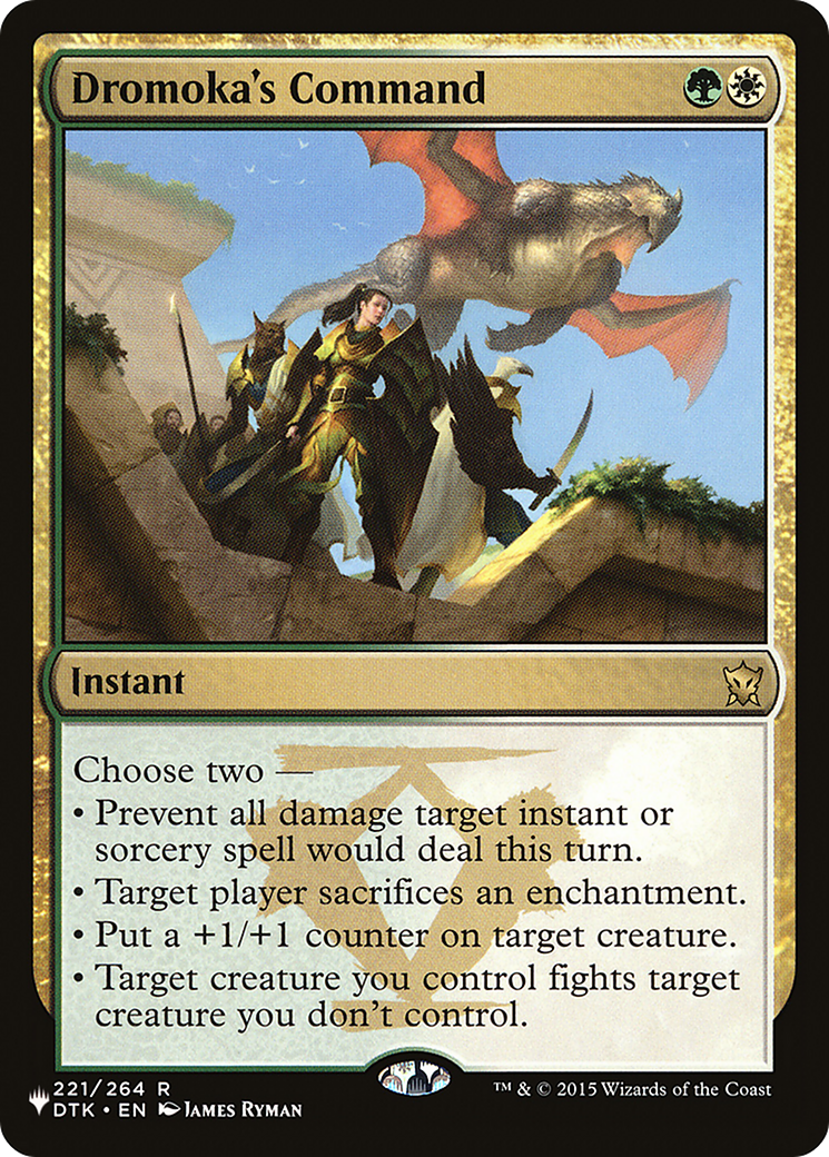 Dromoka's Command [The List] - Magic: The Gathering - Card Brawlers | Quebec | Canada |