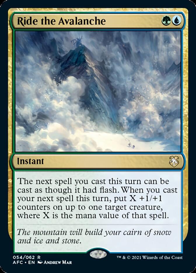 Ride the Avalanche [Dungeons & Dragons: Adventures in the Forgotten Realms Commander] - Magic: The Gathering - Card Brawlers | Quebec | Canada |