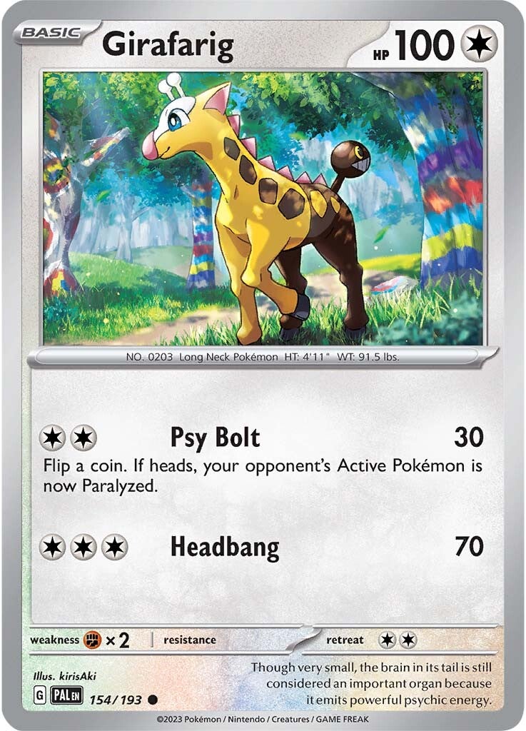 Girafarig (154/193) [Scarlet & Violet: Paldea Evolved] - Pokémon - Card Brawlers | Quebec | Canada |