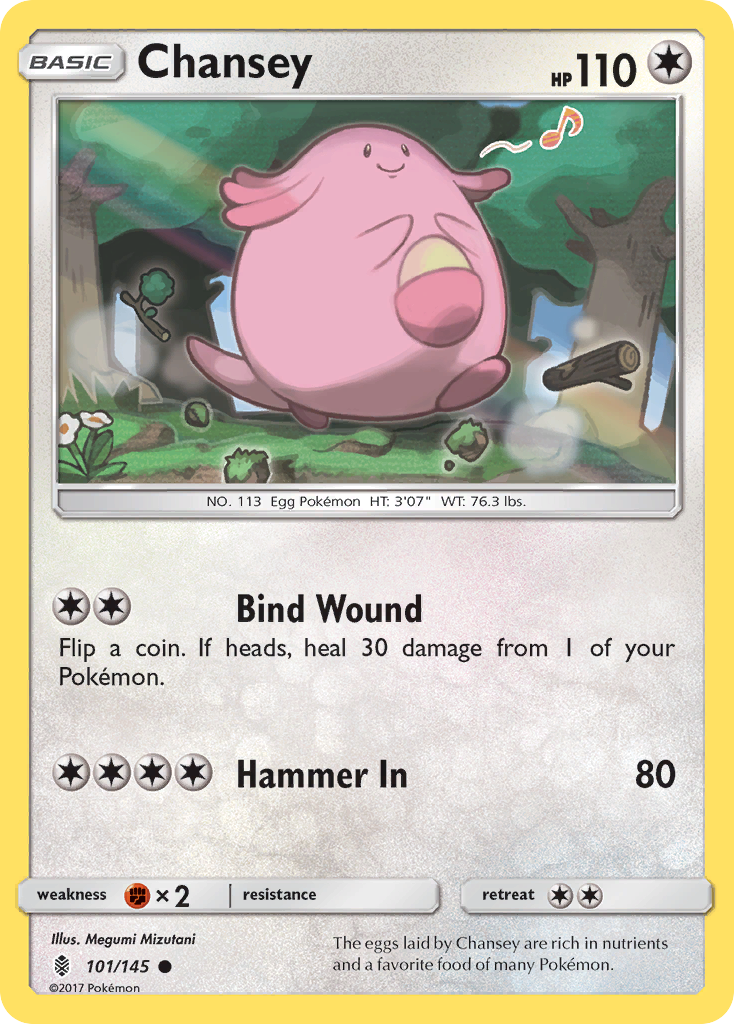 Chansey (101/145) [Sun & Moon: Guardians Rising] - Pokémon - Card Brawlers | Quebec | Canada |
