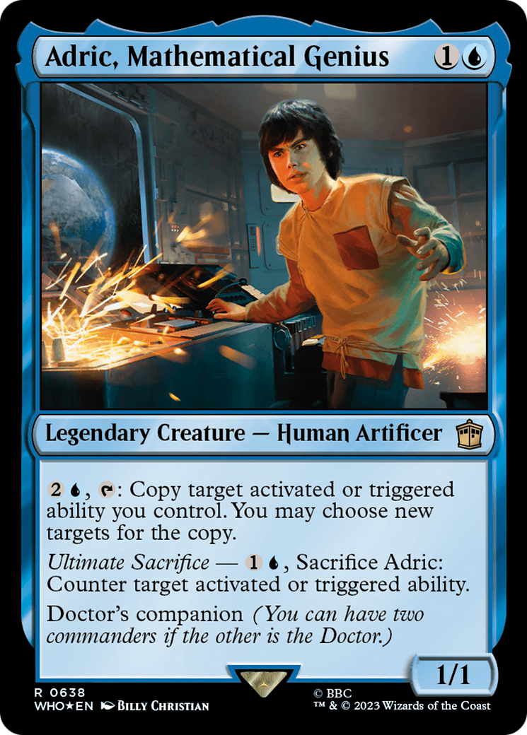 Adric, Mathematical Genius (Surge Foil) [Doctor Who] - Magic: The Gathering - Card Brawlers | Quebec | Canada |
