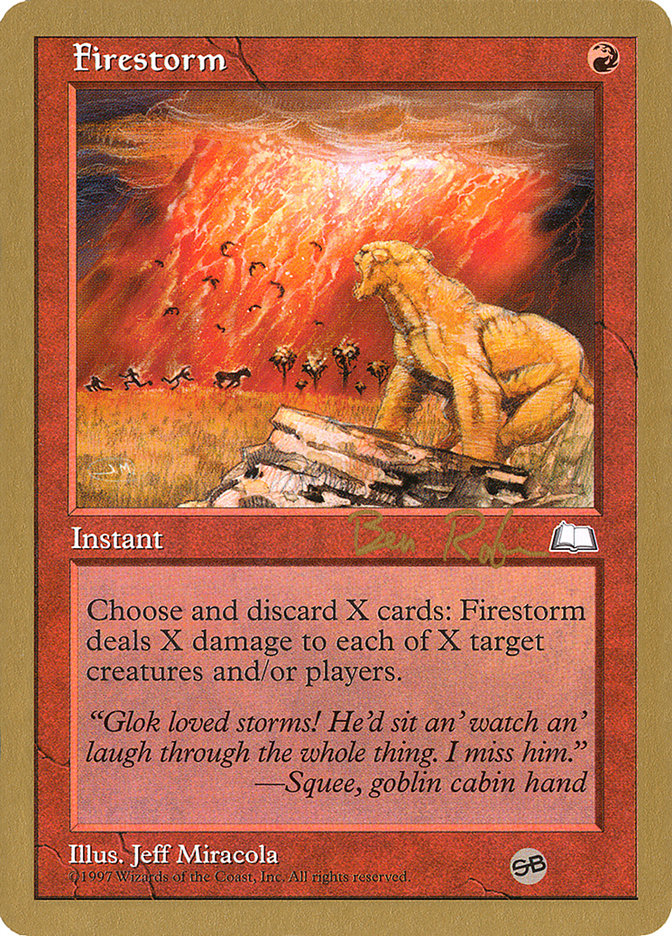 Firestorm (Ben Rubin) (SB) [World Championship Decks 1998] - Magic: The Gathering - Card Brawlers | Quebec | Canada |