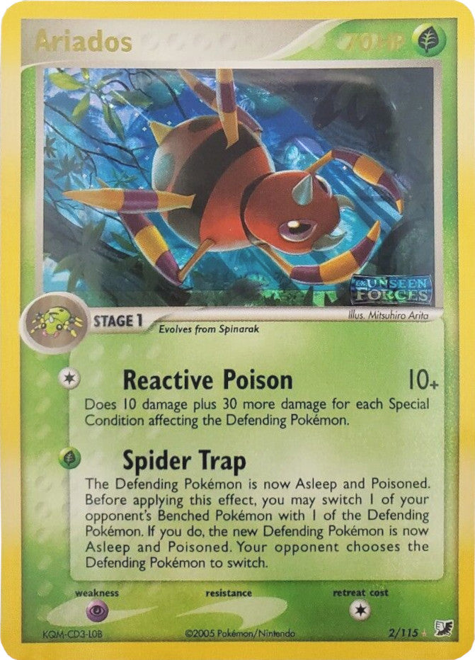 Ariados (2/115) (Stamped) [EX: Unseen Forces] - Pokémon - Card Brawlers | Quebec | Canada |