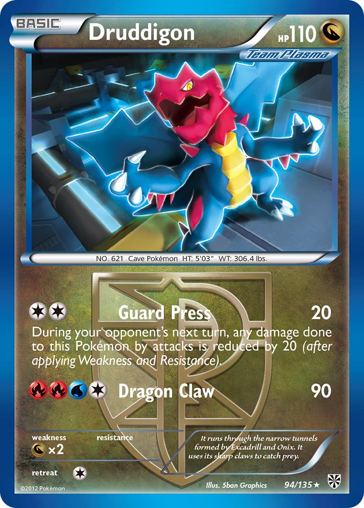 Druddigon (94/135) (Theme Deck Exclusive) [Black & White: Plasma Storm] - Pokémon - Card Brawlers | Quebec | Canada |