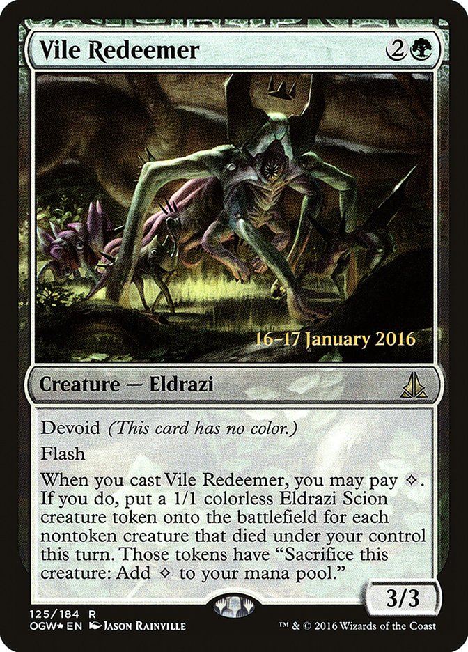 Vile Redeemer [Oath of the Gatewatch Prerelease Promos] - Magic: The Gathering - Card Brawlers | Quebec | Canada |