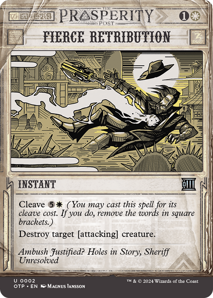 Fierce Retribution [Outlaws of Thunder Junction: Breaking News] - Magic: The Gathering - Card Brawlers | Quebec | Canada |