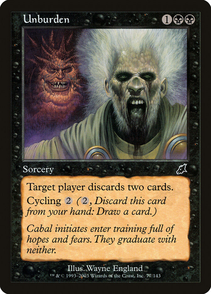 Unburden [Scourge] - Magic: The Gathering - Card Brawlers | Quebec | Canada |
