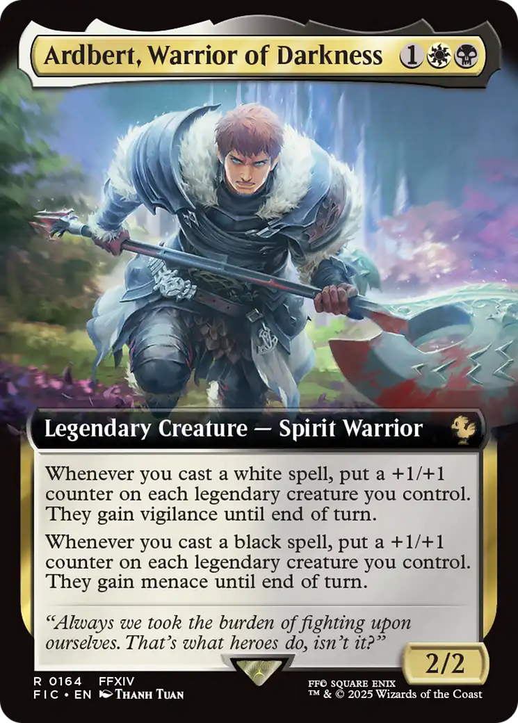 Ardbert, Warrior of Darkness (Extended Art) [FINAL FANTASY Commander] - Magic: The Gathering - Card Brawlers | Quebec | Canada |
