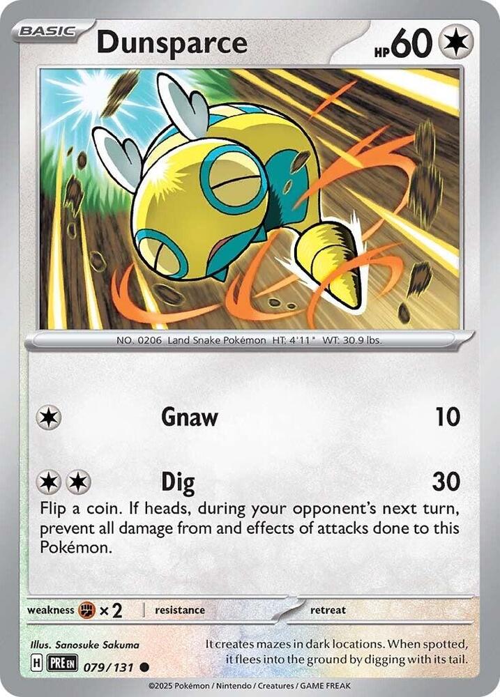 Dunsparce (079/131) [Scarlet & Violet: Prismatic Evolutions] - Pokémon - Card Brawlers | Quebec | Canada |