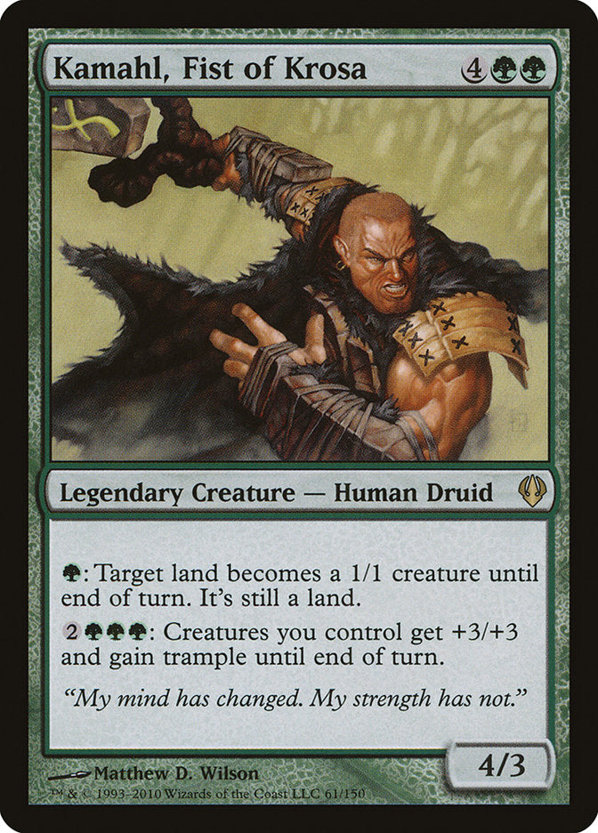 Kamahl, Fist of Krosa [Archenemy] - Magic: The Gathering - Card Brawlers | Quebec | Canada |