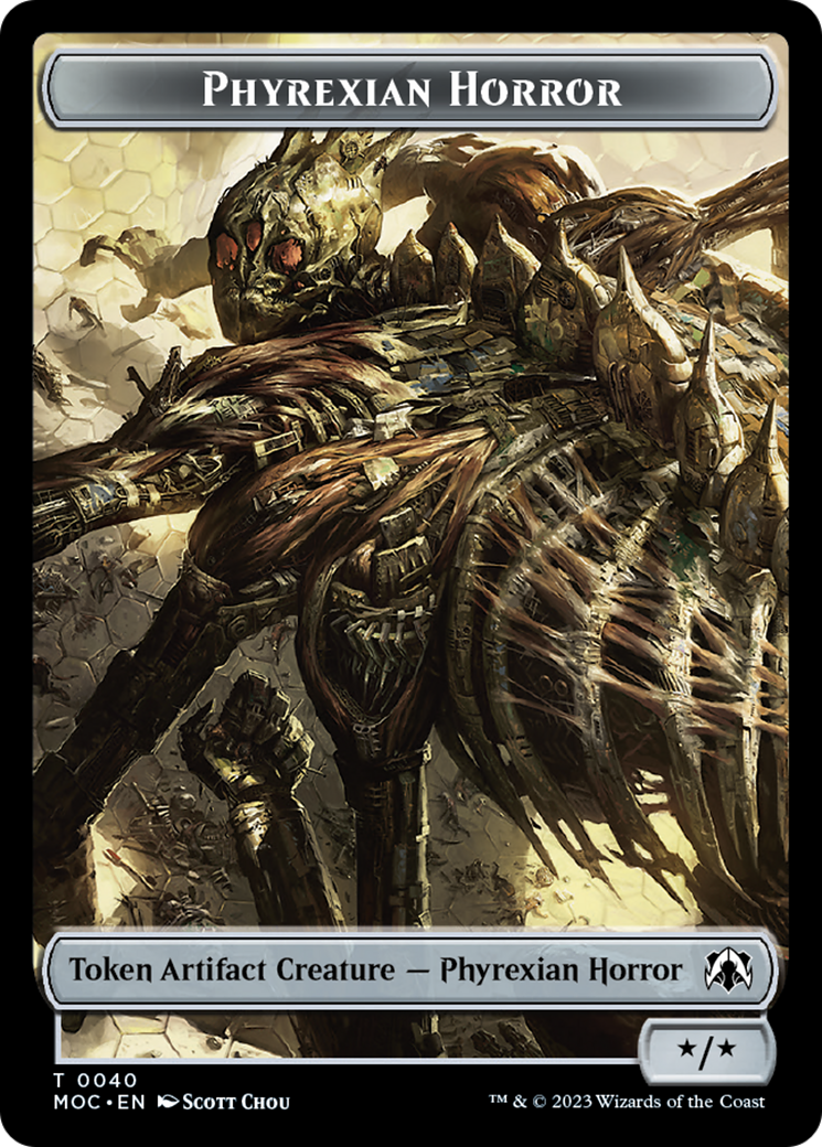 Phyrexian Golem // Phyrexian Horror Double-Sided Token [March of the Machine Commander Tokens] - Magic: The Gathering - Card Brawlers | Quebec | Canada |