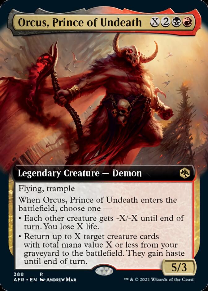 Orcus, Prince of Undeath (Extended Art) [Dungeons & Dragons: Adventures in the Forgotten Realms] - Magic: The Gathering - Card Brawlers | Quebec | Canada |