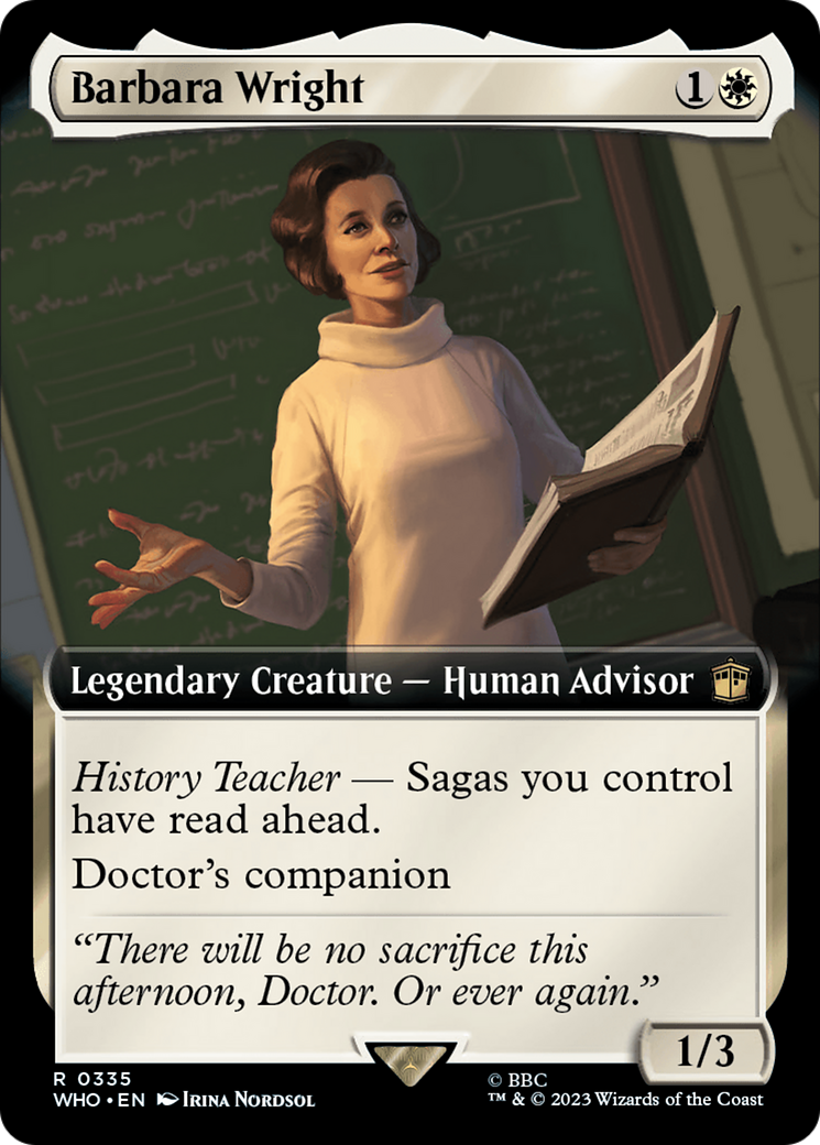 Barbara Wright (Extended Art) [Doctor Who] - Magic: The Gathering - Card Brawlers | Quebec | Canada |