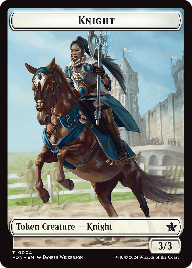 Human // Knight Double-Sided Token [Foundations Tokens] - Magic: The Gathering - Card Brawlers | Quebec | Canada |