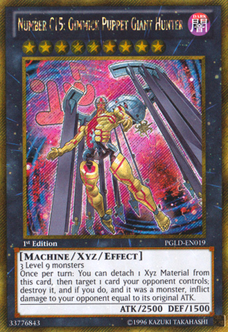 Number C15: Gimmick Puppet Giant Hunter [PGLD-EN019] Gold Secret Rare - Yu-Gi-Oh! - Card Brawlers | Quebec | Canada |