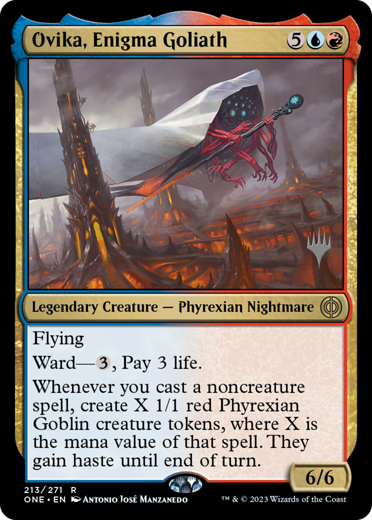 Ovika, Enigma Goliath (Promo Pack) [Phyrexia: All Will Be One Promos] - Magic: The Gathering - Card Brawlers | Quebec | Canada |