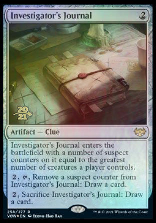 Investigator's Journal [Innistrad: Crimson Vow Prerelease Promos] - Magic: The Gathering - Card Brawlers | Quebec | Canada |
