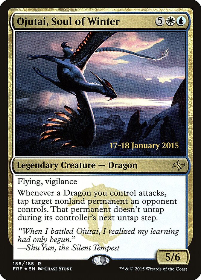 Ojutai, Soul of Winter [Fate Reforged Prerelease Promos] - Magic: The Gathering - Card Brawlers | Quebec | Canada |