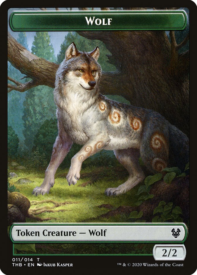 Satyr // Wolf Double-Sided Token [Theros Beyond Death Tokens] - Magic: The Gathering - Card Brawlers | Quebec | Canada |