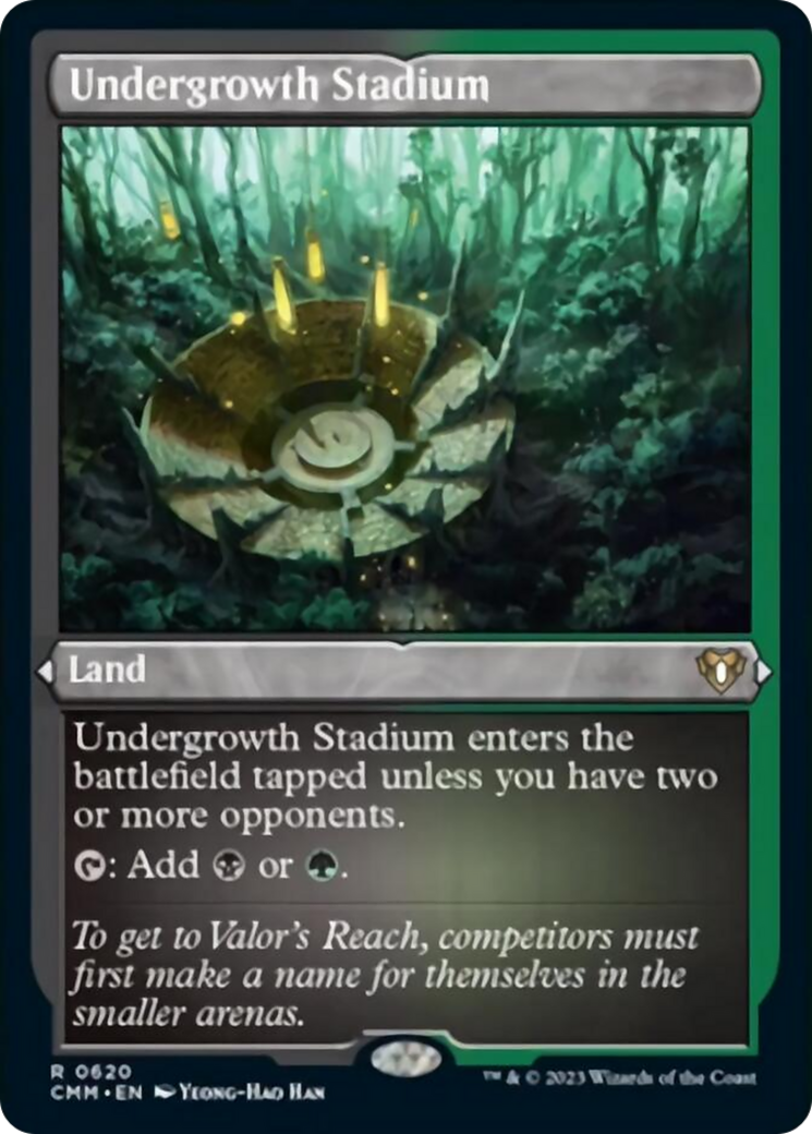 Undergrowth Stadium (Foil Etched) [Commander Masters] - Magic: The Gathering - Card Brawlers | Quebec | Canada |