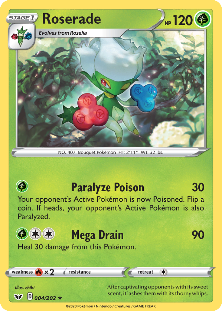 Roserade (004/202) [Sword & Shield: Base Set] - Pokémon - Card Brawlers | Quebec | Canada |