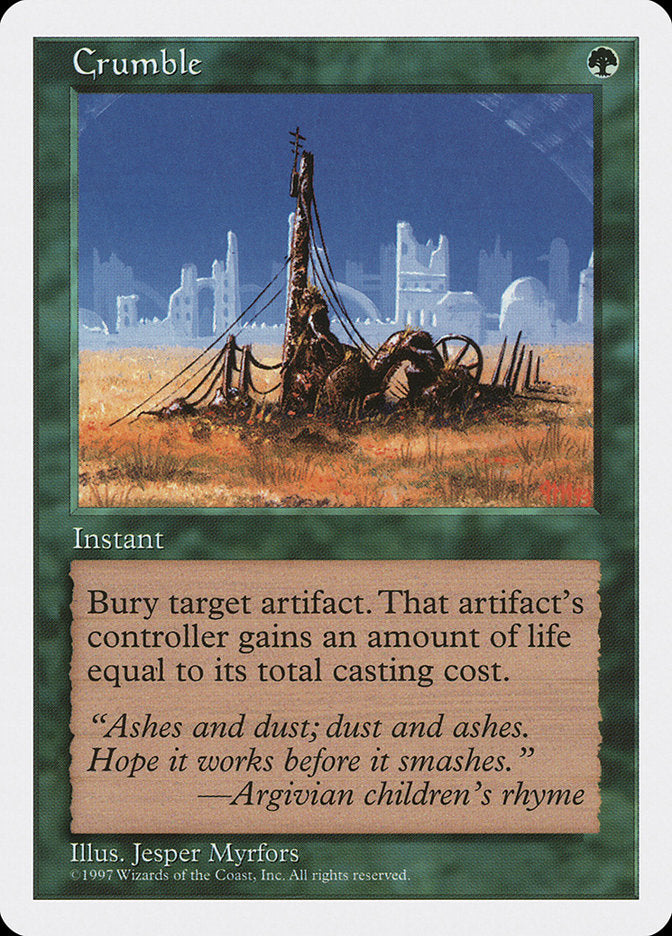 Crumble [Fifth Edition] - Magic: The Gathering - Card Brawlers | Quebec | Canada |