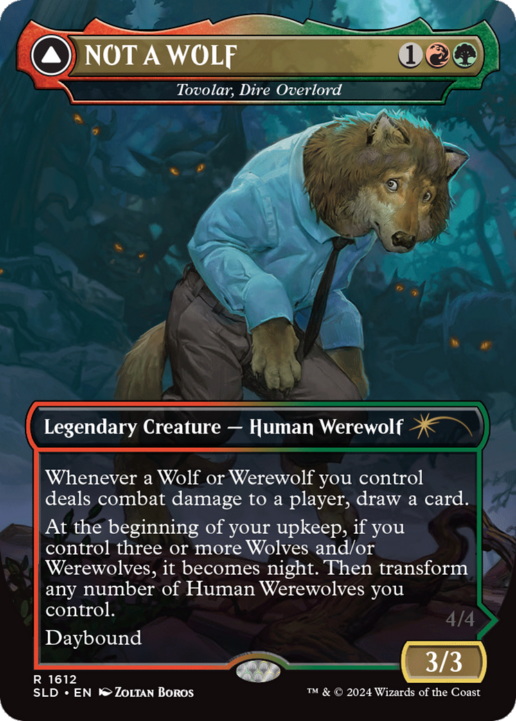 NOT A WOLF - Tovolar, Dire Overlord [Secret Lair Drop Series] - Magic: The Gathering - Card Brawlers | Quebec | Canada |