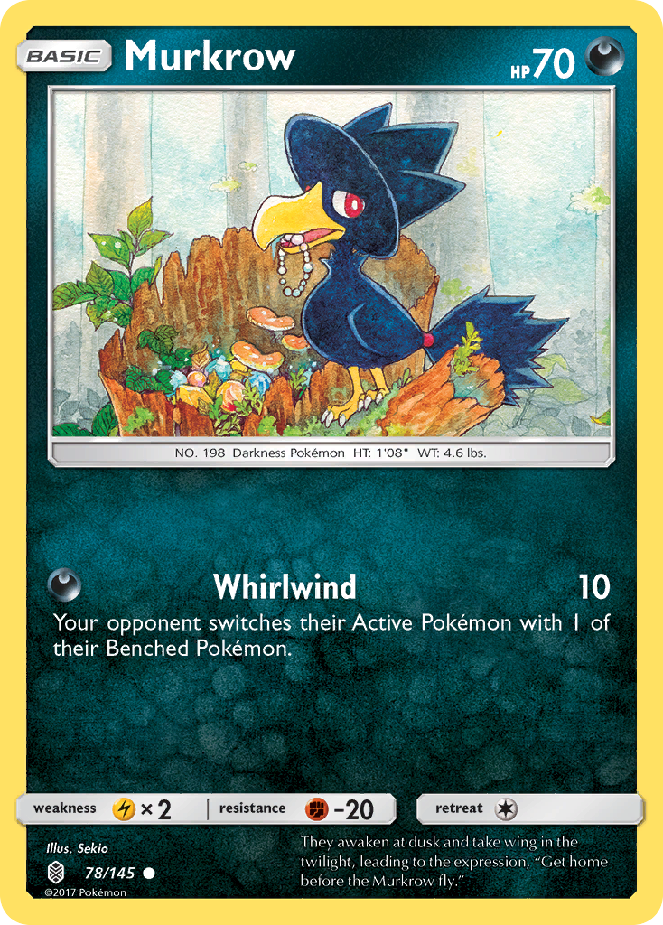 Murkrow (78/145) [Sun & Moon: Guardians Rising] - Pokémon - Card Brawlers | Quebec | Canada |