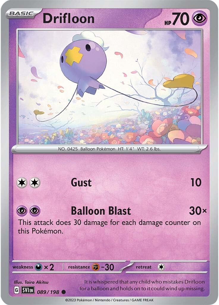 Drifloon (089/198) [Scarlet & Violet: Base Set] - Pokémon - Card Brawlers | Quebec | Canada |