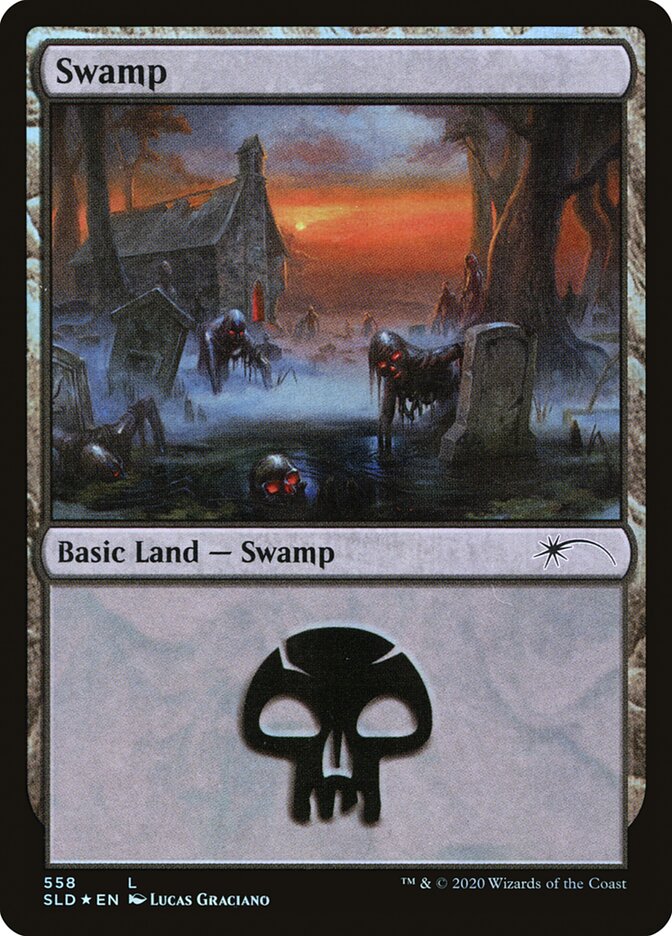 Swamp (Reanimated) (558) [Secret Lair Drop Promos] - Magic: The Gathering - Card Brawlers | Quebec | Canada |
