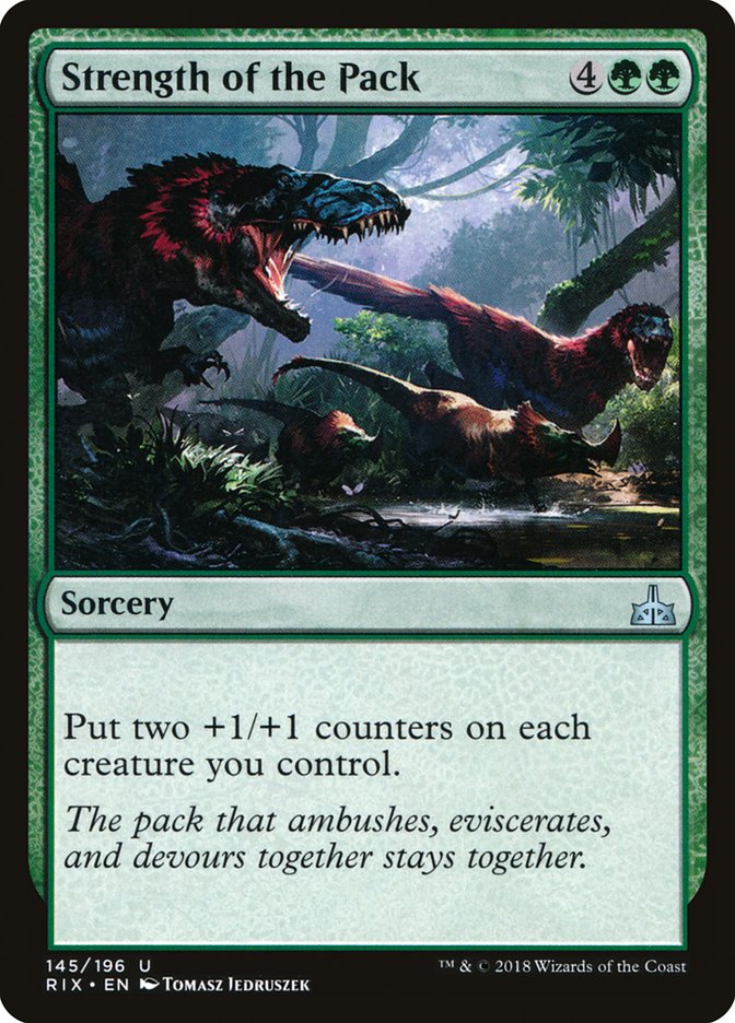 Strength of the Pack [Rivals of Ixalan] - Magic: The Gathering - Card Brawlers | Quebec | Canada |
