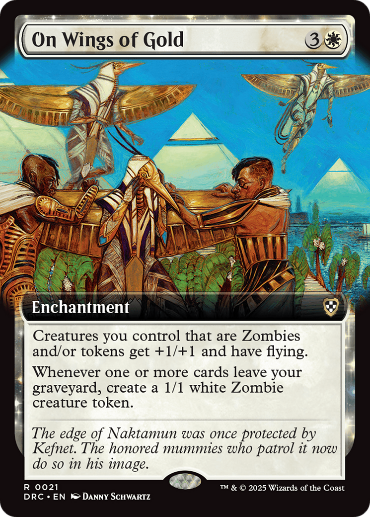 On Wings of Gold (Extended Art) [Aetherdrift Commander] - Magic: The Gathering - Card Brawlers | Quebec | Canada |