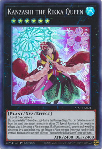 Kanzashi the Rikka Queen [SESL-EN021] Super Rare - Yu-Gi-Oh! - Card Brawlers | Quebec | Canada |