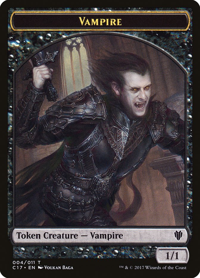 Bat // Vampire Double-Sided Token [Commander 2017 Tokens] - Magic: The Gathering - Card Brawlers | Quebec | Canada |