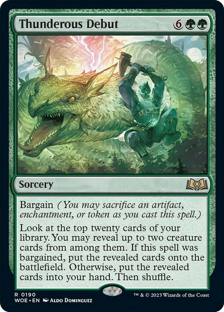 Thunderous Debut [Wilds of Eldraine] - Magic: The Gathering - Card Brawlers | Quebec | Canada |