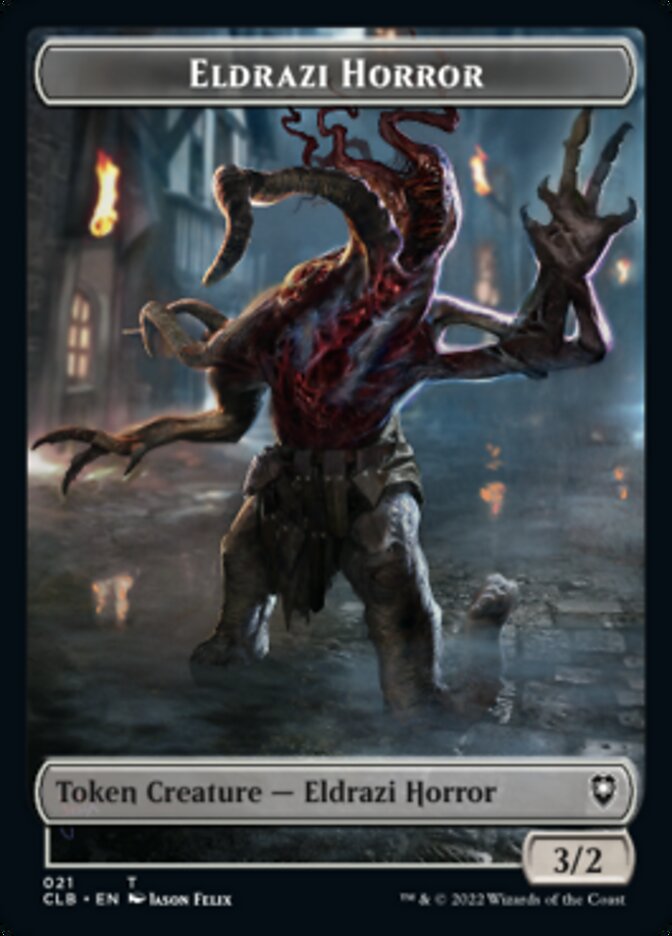 Horror // Eldrazi Horror Double-Sided Token [Commander Legends: Battle for Baldur's Gate Tokens] - Magic: The Gathering - Card Brawlers | Quebec | Canada |