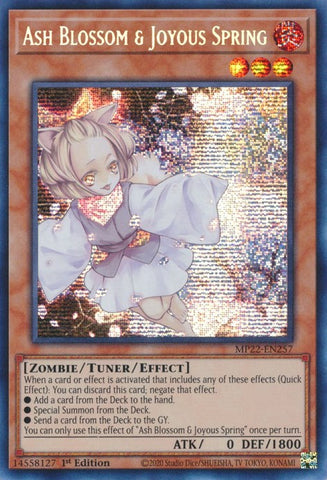 Ash Blossom & Joyous Spring [MP22-EN257] Prismatic Secret Rare - Yu-Gi-Oh! - Card Brawlers | Quebec | Canada |