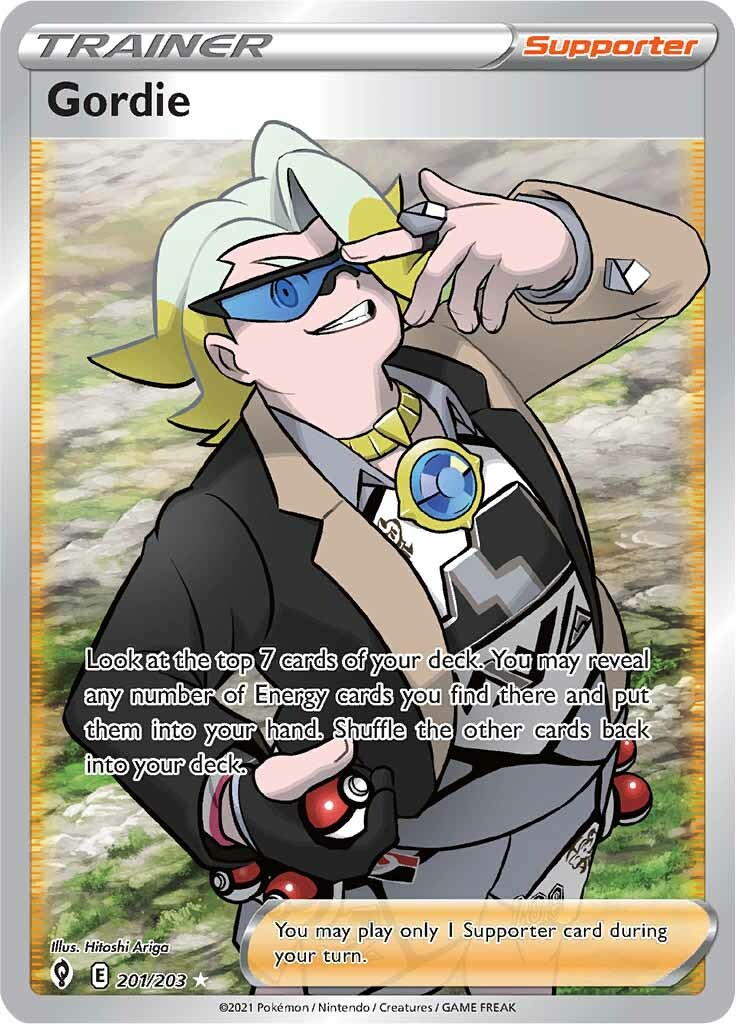 Gordie (201/203) [Sword & Shield: Evolving Skies] - Pokémon - Card Brawlers | Quebec | Canada |