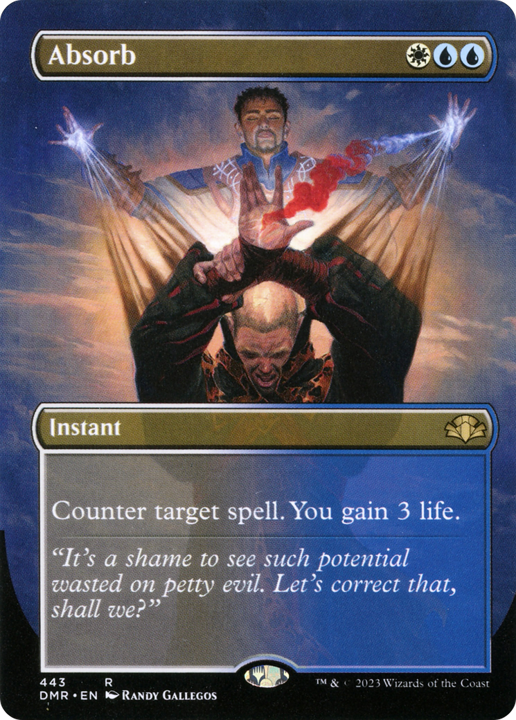 Absorb (Borderless Alternate Art) [Dominaria Remastered] - Magic: The Gathering - Card Brawlers | Quebec | Canada |