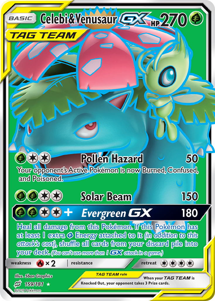 Celebi & Venusaur GX (159/181) [Sun & Moon: Team Up] - Pokémon - Card Brawlers | Quebec | Canada |