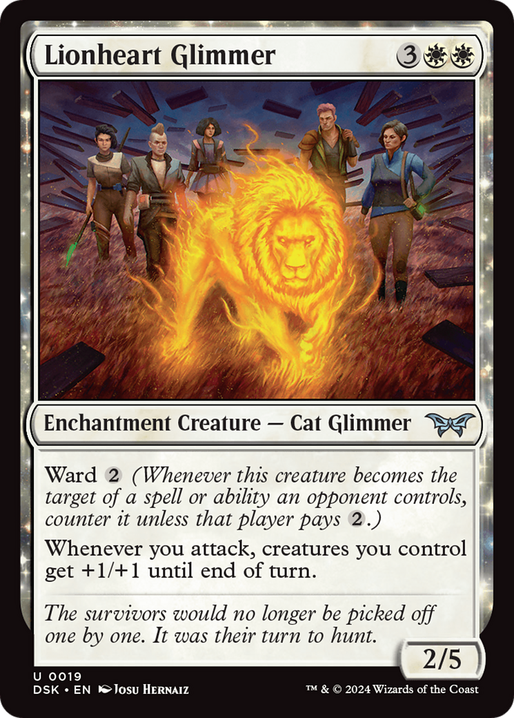 Lionheart Glimmer [Duskmourn: House of Horror] - Magic: The Gathering - Card Brawlers | Quebec | Canada |