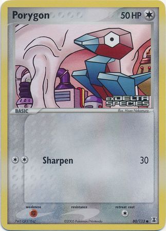 Porygon (80/113) (Stamped) [EX: Delta Species] - Pokémon - Card Brawlers | Quebec | Canada |