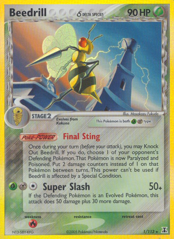 Beedrill (1/113) (Delta Species) [EX: Delta Species] - Pokémon - Card Brawlers | Quebec | Canada |