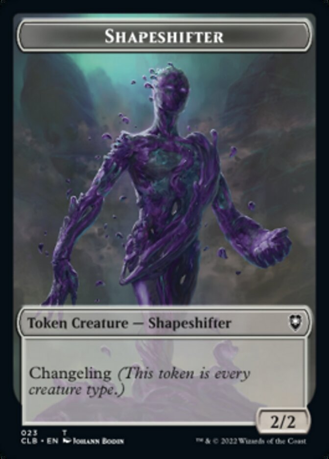Kor Warrior // Shapeshifter (023) Double-Sided Token [Commander Legends: Battle for Baldur's Gate Tokens] - Magic: The Gathering - Card Brawlers | Quebec | Canada |